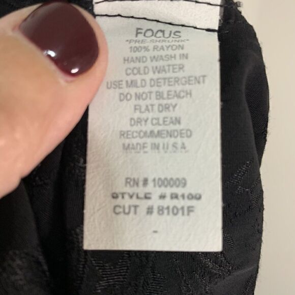 By JJ Womens Black Floral Embroidered Rayon Tank Dress Medium R100 - Picture 9 of 9